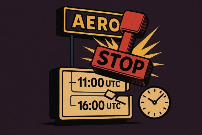 Aerodrome AERO listing delay