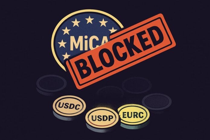 MiCA compliant stablecoins
